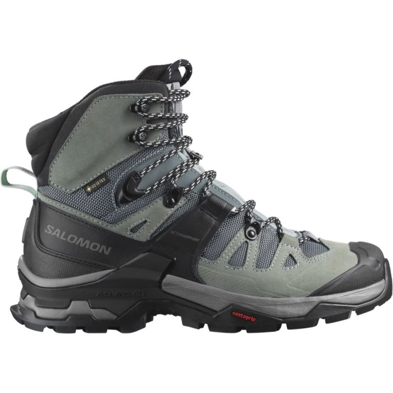 Olive / Black Salomon Quest 4 GTX Women\'s Hiking Boots | PH 98205L